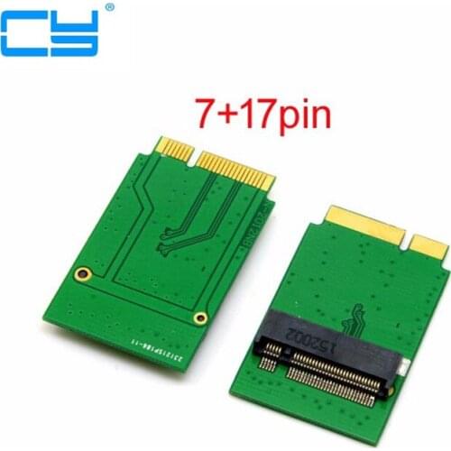 2 Lane M.2 NGFF SATA 80mm to Apple 2012 2013 Macbook Air A1466 A1465 SSD Add on Cards PCBA