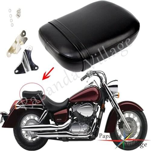 Motorcycle Passenger Rear Seat Cushion Motorbike Pillion Pad Seat For Honda Shadow Spirit VT750 ACE VT750C VT750CD 1998-2003
