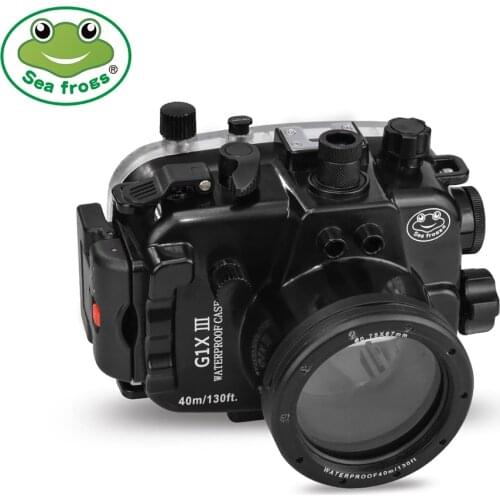 40M/130ft Underwater Camera bag For Canon PowerShot G1X Mark III Waterproof Camera Case Housing 1pc