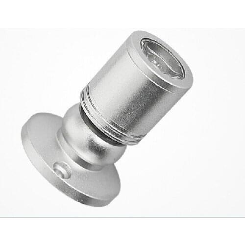 Silver shell 1x1W Mini LED Warm/White Spotlight Jewelry light Cabinet Ceiling spot flood lamp background AC110V 220V