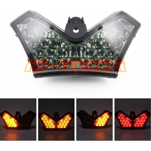 Motorcycle LED Rear Turn Signal Tail Stop Light Lamp Integrated For Ninja ZX14R ZZR1400 2006-2013 07 08 09 10 11 12