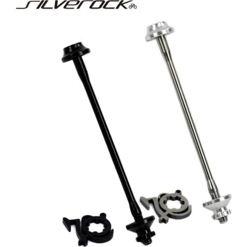 Titanium front Skewers Quick Release for brompton 3sixty BMX Bike Hex 74mm Bicycle Slow Release QR Skewer