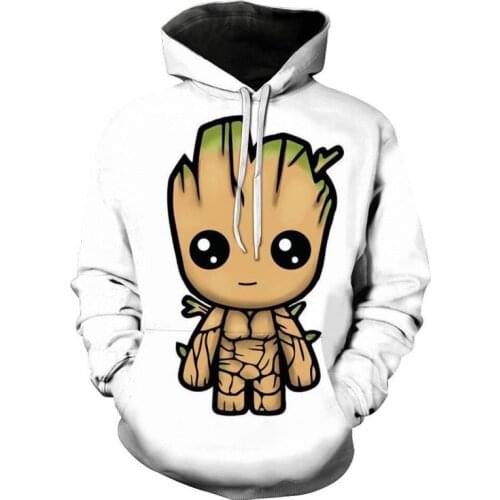 Anime Movie Guardians of the Galaxy Hoodie Men Women 3D Print Hooded Sweatshirt Groot Hip Hop Streetwear off white Hoodies