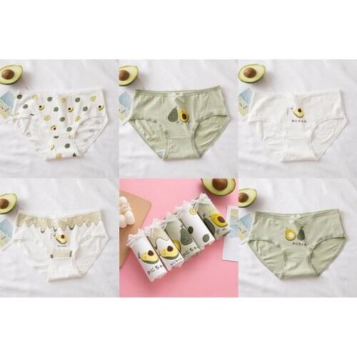 Womens Panties Printed Underwear Briefs Cotton Lingerie Ladies Cartoon Panties