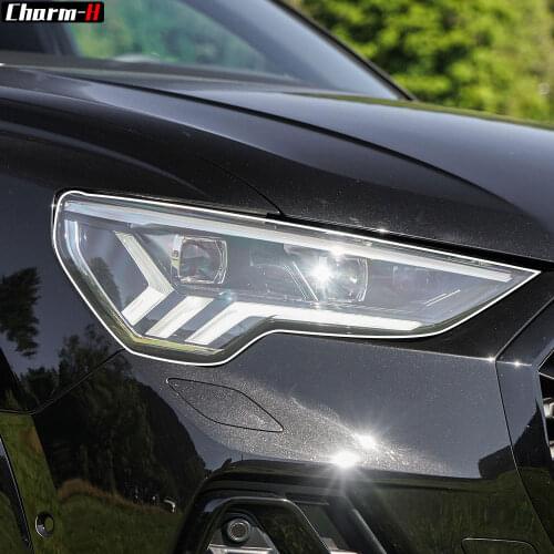 Car Headlight Protective Film Transparent TPU Sticker For Audi Q2 Q3 F3 8U Q5 FY 8R Q7 4M Q8 SQ2 SQ5 SQ8 RSQ3 RSQ8 Accessories