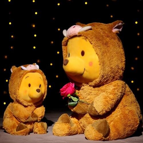 1pcs Pooh Bear plush toy lovely Pooh Bear stuffed doll anime periphery doll children‘s day gift for child girlfriend present