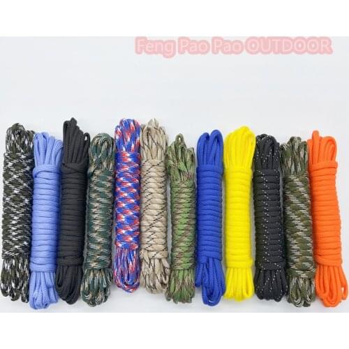 250 Colors Paracord 550 Rope Type III 7 Stand 100FT 50FT Paracord Cord Rope Survival kit Wholesale