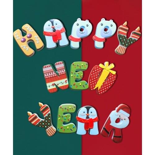 3d Solid Resin English letters Refrigerator Magnets Locker Fridge Notice Message Magnetic Stickers For House Decor Wholesale