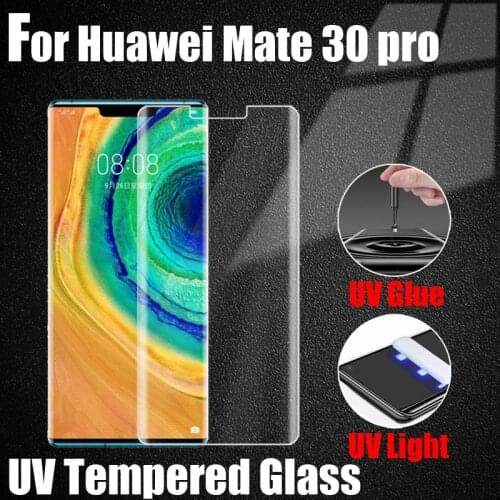 3D Ultra Clear Anti-Blue Matte Full Glue UV Tempered Glass film Screen protectors Coverage For Huawei Mate 20 30 40 P30 P40 pro