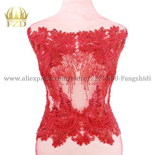 5 pieces)Wholesale Large size Rhinestone Patches Beads Pearls Applique Large Embroidery Patches for DIY Clothes Party Dress