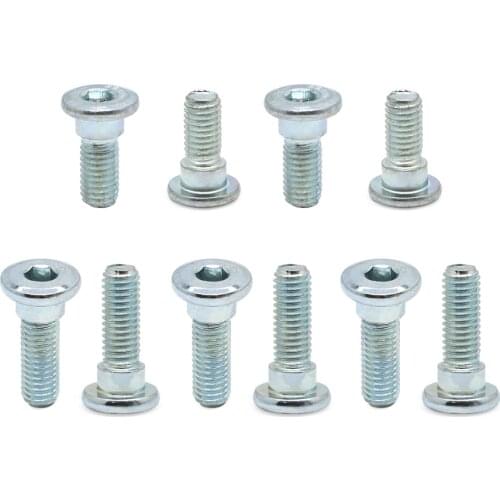 6X M8x25 / 4X M8x22 Front Rear Brake Rotor Bolt Kit For Honda Sportrax 04-14 TRX450R 02-14 400X 90105-MV9-003 / 90105-MK5-010