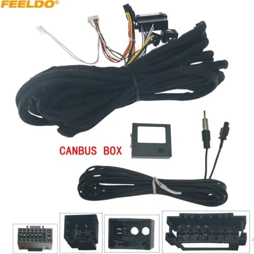 FEELDO Car Android 16PIN Power Wiring Harness Cable With Canbus For Mercedes-Benz 06–13 S-Class Fifth generation W221 #HQ6986
