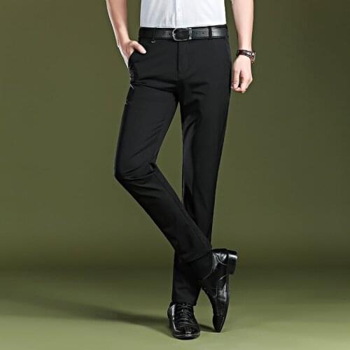 Trousers New Mens High End Business Casual Pants Thin Stretch Work Coveralls Fashion Direct Selling Recommend