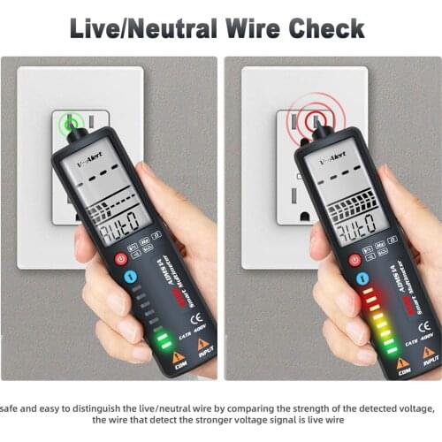BSIDE ADMS1A/Q Tester Meter Capacitance Meter True RMS Smart Digital Multimeter Voltage Detector Meter Tester
