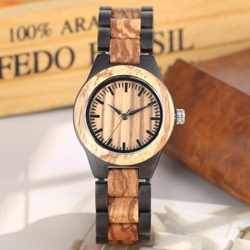 Female Mixed Wood Watch Quartz Watches Full Adjustable Wood Band Sports Fashion Casual Women Clock Hour Top Brand Luxury reloj