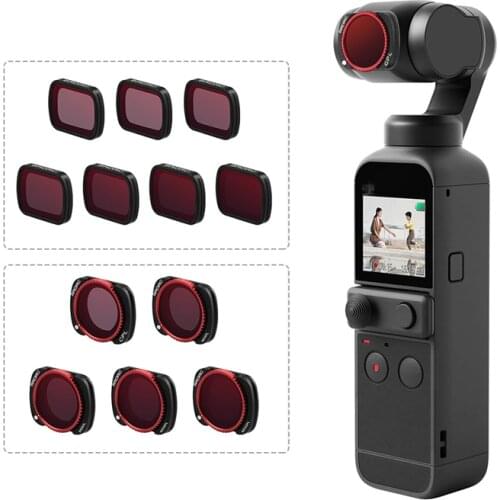 TELESIN 5pcs Filter UV CPL ND8 ND16 ND32 for Pocket 2 PTZ Camera Accessories