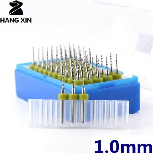 HANGXIN 50PCS 1.0mm PCB Carbide Drill Circuit Board CNC Drill Metal Tool Accessories