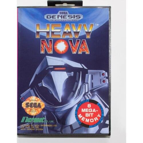Heavy Nova with Retail Box 16bit MD Game Card For Sega Mega Drive/ Genesis