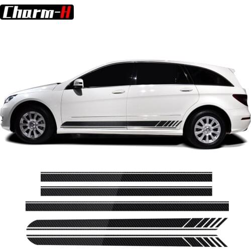 Edition 1 AMG Style Car Door Side Skirt Sticker Bonnet Stripes Decal for Mercedes Benz R Class W251 R300 R320 R350 R500 R63 AMG