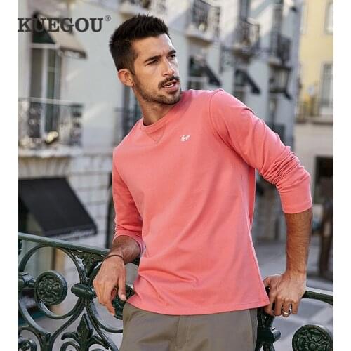 Мужские футболки с надписями KUEGOU China At AliExpress