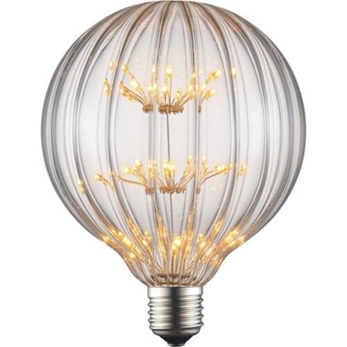 Leadleds LED Filament Light E27 Pumpkin Edison Bulb G125 Decoration Light Replace For Incandescent Lamp outdoor flower light