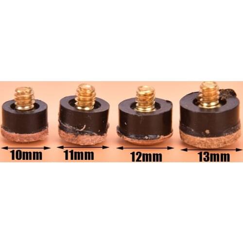 Replacement Parts Set Stick for Snooker Accessories Screw On Cue Tips For Billiard Pool Cue Stick and Snooker Cue