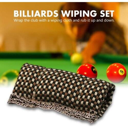 Wiping Cloth For Billiard Cue Cleaning Cloth Wiping Cover Polishing Tool Accessories Snooker Burnisher Cue Shaft Cleaner Slicker
