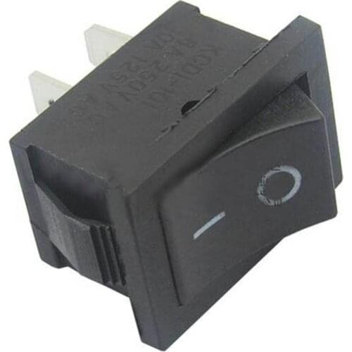 Wholesale 30pcs 21*15mm rocker switch on-off switch 2 pins 2 gears swtich boat rocekr switch 6A/250V