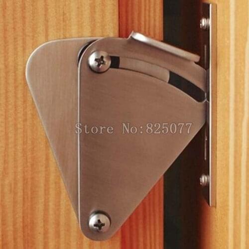 DHL Wholesale 25PCS Stainless Steel Silver Door Latch Lock for Sliding Barn Wood Door On Sale JF1149