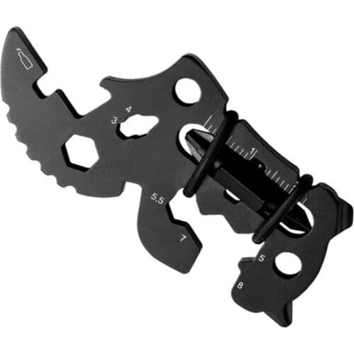 Outdoor Carabiner Clip Bottle Opener Stainless Steel Keychain Ring Climbing Accessories Multifunction Creative EDC Card Tool