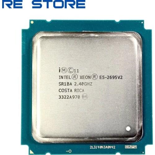Used Intel Xeon E5 2695 v2 2.40GHz 30MB 12-Core 115W LGA 2011 SR1BA E5 2695V2 Server Processor cpu
