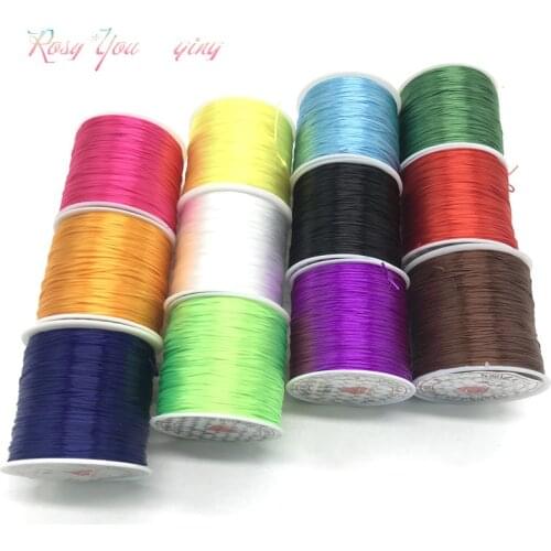 50M/Roll 0.8mm Color Flexible Elastic Crystal Line Rope Cord For Jewelry Making Beading Bracelet Wire Fishing Thread