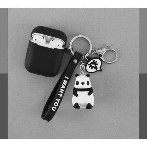 Cute Cartoon Panda Rabbit Cat Silicone Bluetooth Earphone Case For Apple AirPods Ultra-thin TPU Cover For Airpods Charger Funda