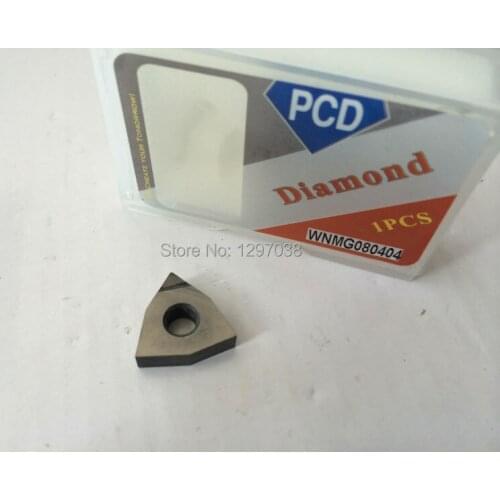 2PCS PCD Inserts WNMG080404 PCD Suitable For Lathe Tools