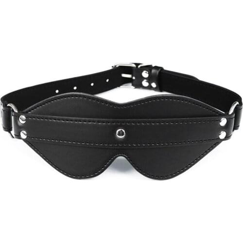 Adult games bdsm bondage leather blindfold eye mask erotic slave restraints fetish sex toys for couples women tools