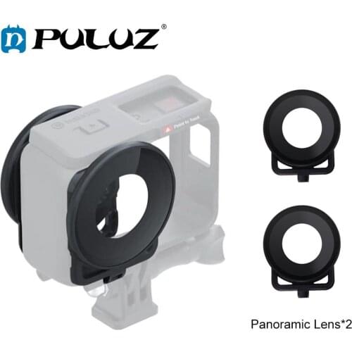 PULUZ Lens Guard Protective Glass Cover for Insta 360 One R Panoramic Camera with Frame