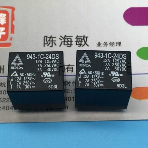 5pcs/lot [In stock] Relay 943-1C-24DS A set of 5 pins for conversion 7A250VAC HF3FF-24VDC-1ZS