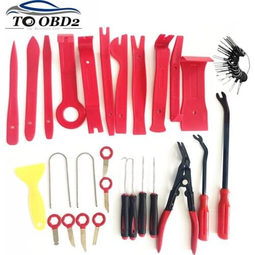 7/11/19/27pcs Car Disassembly Removal Tool Kit Auto Repair Tool for audio /moldings/fixing clips Hand Tool Interior Pry Tool Kit