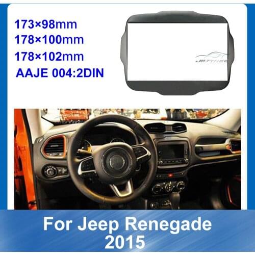 Car Audio Radio Big Screen Fascia Frame Adapter for Jeep Renegade 2015 Dash Kit Installation Panel Plate Frame DVD Trim
