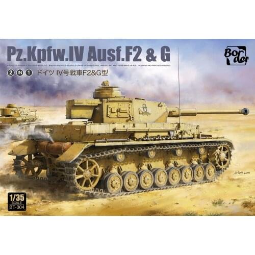 Border BT-004 1/35 Scale German Pz.Kpfw.IV Ausf.F2&G - Model Kit