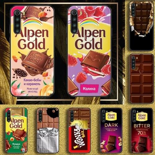 Russia Chocolate Funny Phone case For Xiaomi Redmi Note 7 7A 8 8T 9 9A 9S 10 K30 Pro Ultra black luxury cover tpu hoesjes