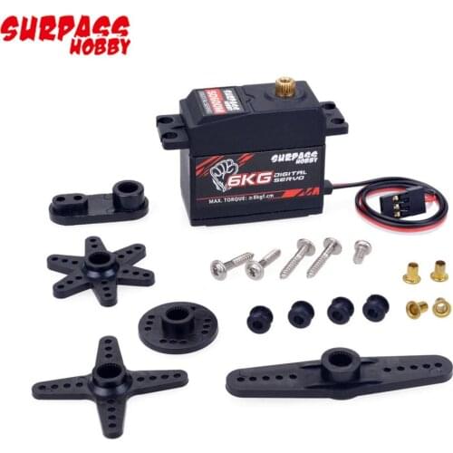 SURPASS Hobby S0600M 6KG Metal Gear Digital Servo for 1/10 High-Speed RC Car Aircraft RC Boat