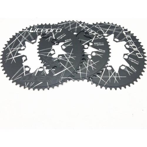 Litepro Oval Double BCD 110/130MM Chain Link Folding Bicycle 58T Disc Bicycle Sprocket Disc
