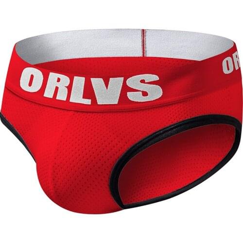 ORLVS Brand Male Underwear Man Briefs Cueca Gay Underwear Briefs Man Cotton Underpants High Quality Sexy Men Underwear