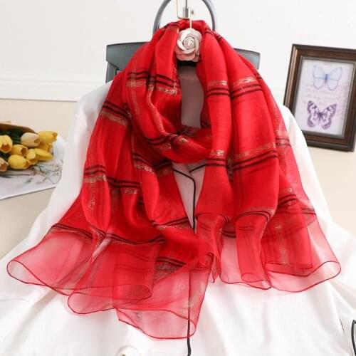 New Arrival 2020 Plaid Silk Women Scarf Warm Wool Shawls Lady Wraps Bufanda Floral Pashmina Scarves Foulard Wholesale Hijab