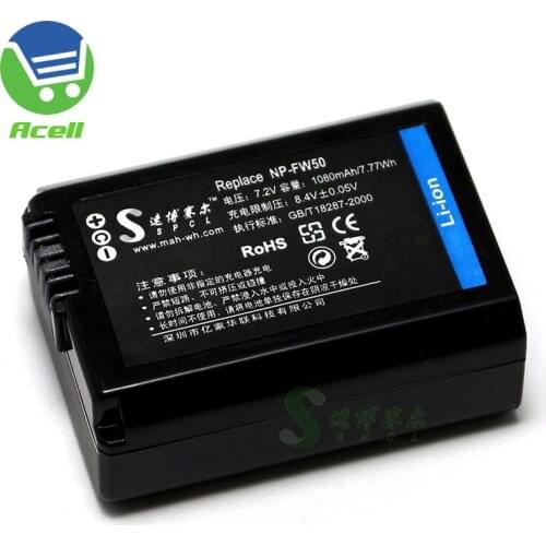 NP-FW50 Battery for SONY CLM-FHD5 CLMFHD5 Clip-on LCD Monitor