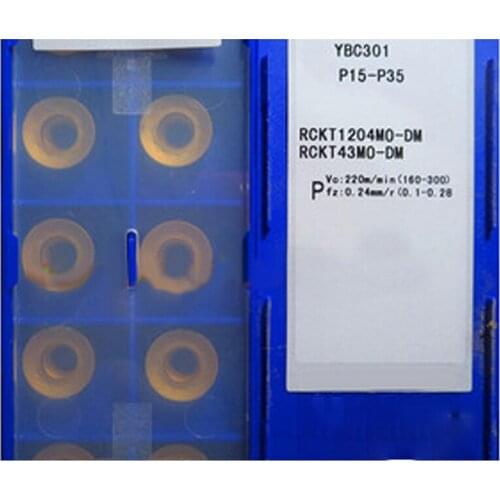 Original RCKT10T3MO-DM RCKT1204MO-DM RCKT1606MO-DM YBC301 RCKT1204 RCKT10T3 for Steel Carbide Inserts Lathe Cutter CNC