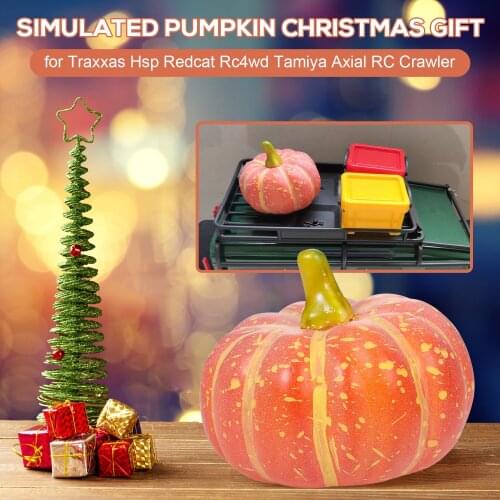 RC Car Ornament Decoration Simulated Pumpkin Christmas Gift for Traxxas Hsp Redcat Rc4wd Tamiya Axial scx10 D90 RC Crawler Car