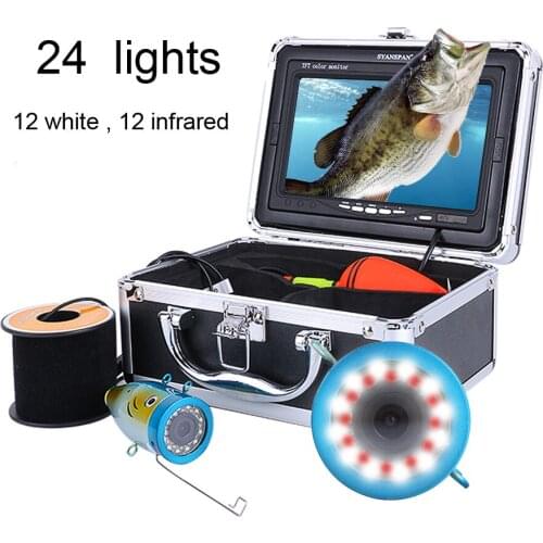 WF01B ice fishing finder fishing camera under water fishing led light 1200TVL 9inch display Fishing real-time display 15M 30M