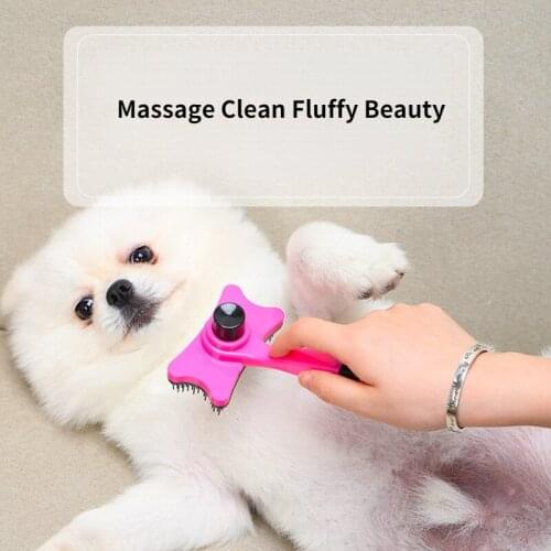 Pet Dogs Cats Hair Remover Brushes Cat Combs Cleaning Brushes Cat Brush Pet Dog Accessories Supplies One-click Hair Removal